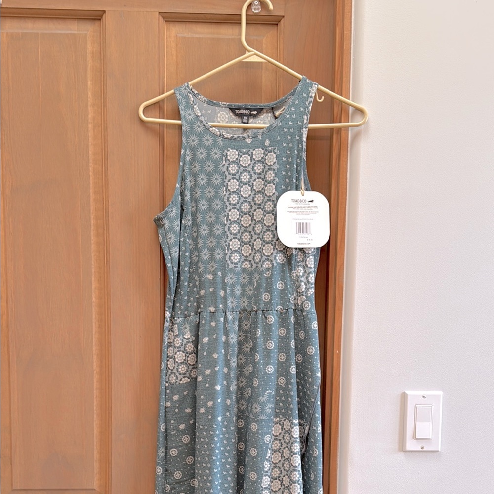 Toad & Co, Open-back Maxi dress, NWT, XS